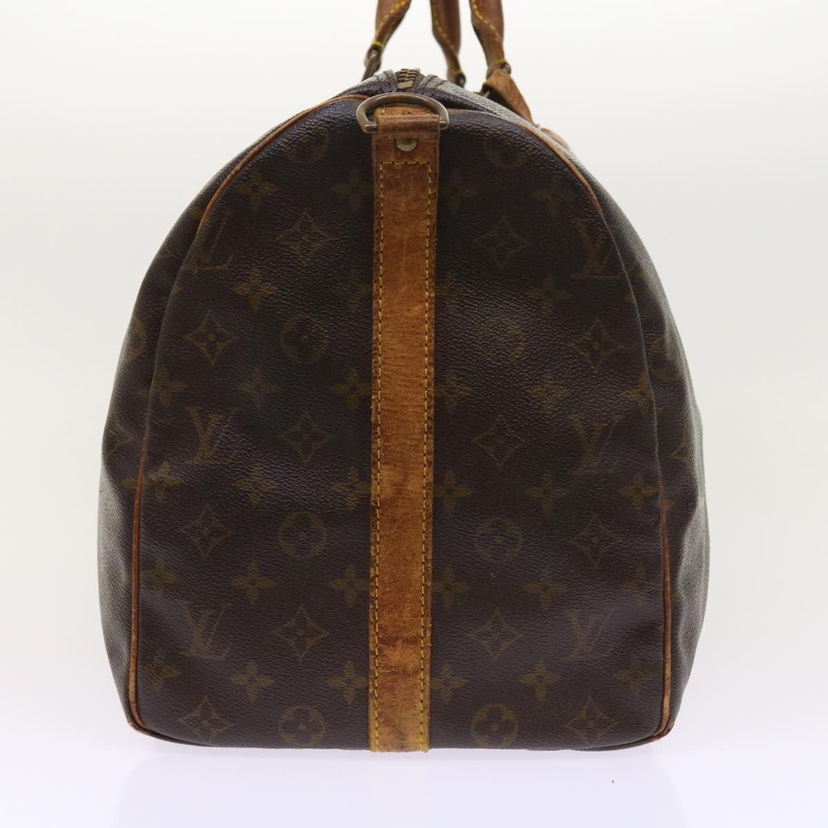 LOUIS VUITTON Monogram Keepall Bandouliere 50 Boston Bag M41416 LV Auth 54487