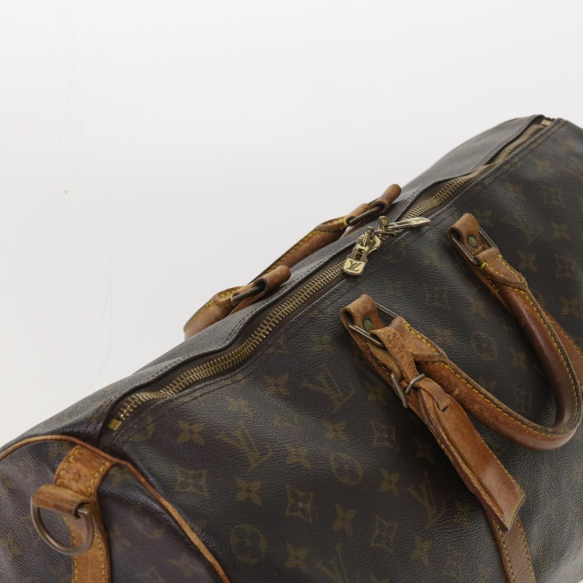 LOUIS VUITTON Monogram Keepall Bandouliere 50 Boston Bag M41416 LV Auth 54487