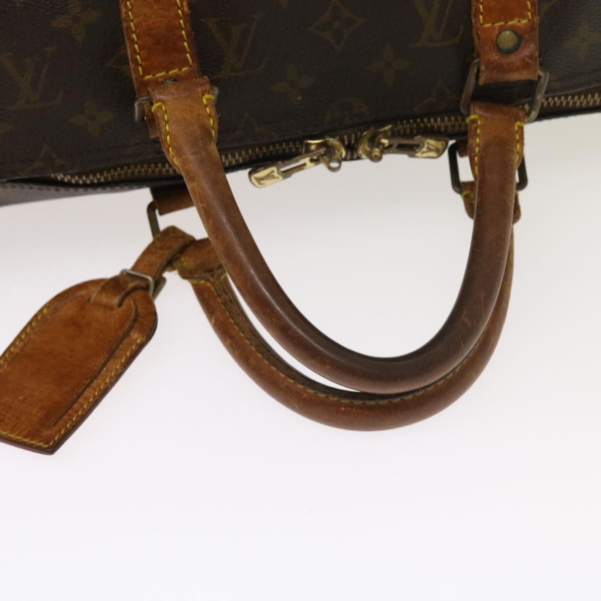 LOUIS VUITTON Monogram Keepall Bandouliere 50 Boston Bag M41416 LV Auth 54487