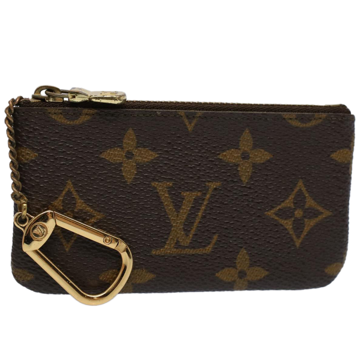 LOUIS VUITTON Monogram Pochette Cles Coin Purse M62650 LV Auth 54498