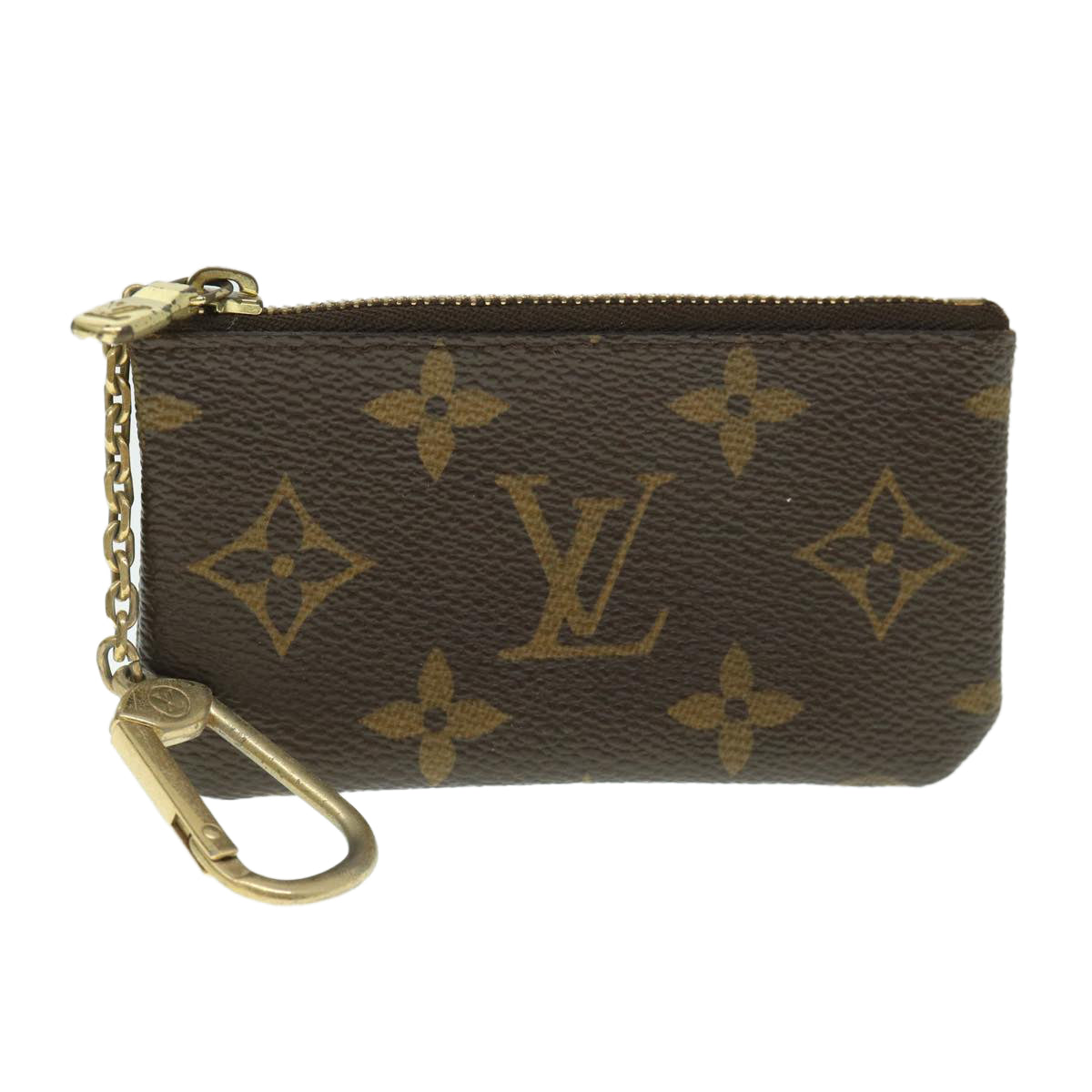 LOUIS VUITTON Monogram Pochette Cles Coin Purse M62650 LV Auth 54524