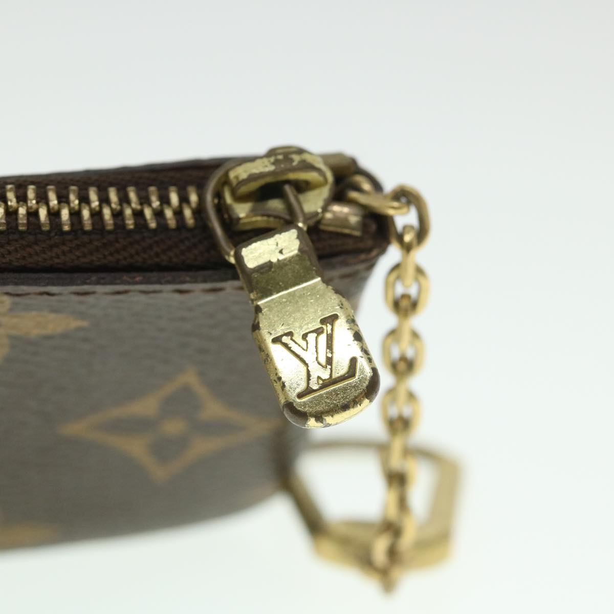 LOUIS VUITTON Monogram Pochette Cles Coin Purse M62650 LV Auth 54524