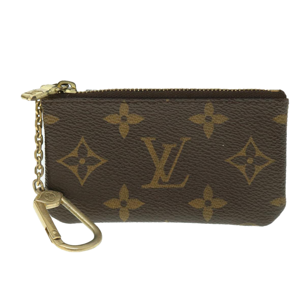 LOUIS VUITTON Monogram Pochette Cles Coin Purse M62650 LV Auth 54524