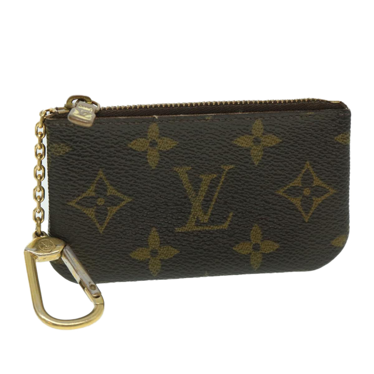 LOUIS VUITTON Monogram Pochette Cles Coin Purse M62650 LV Auth 54525