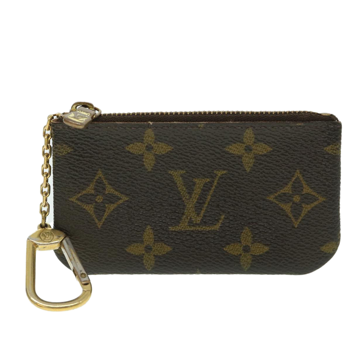 LOUIS VUITTON Monogram Pochette Cles Coin Purse M62650 LV Auth 54525