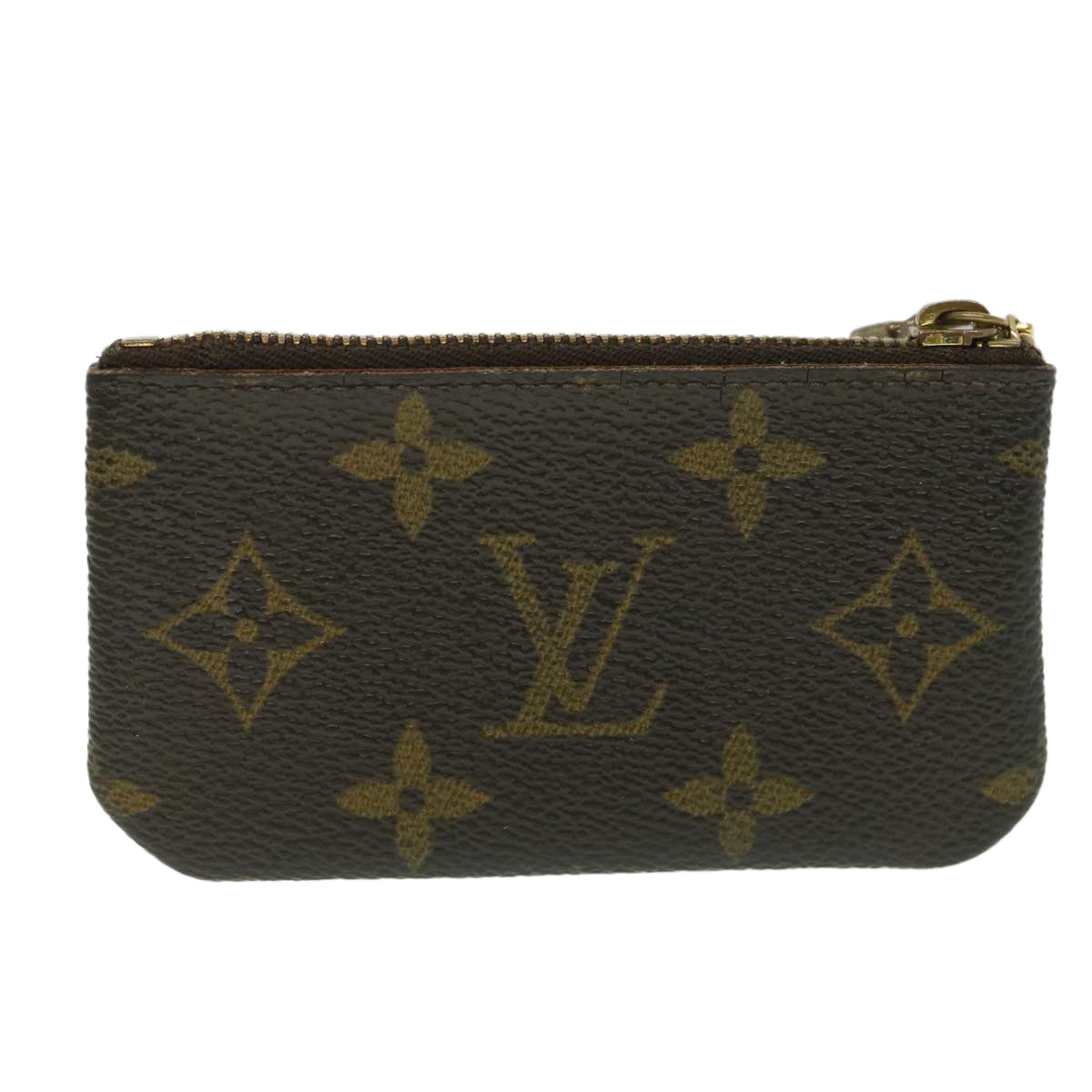 LOUIS VUITTON Monogram Pochette Cles Coin Purse M62650 LV Auth 54525