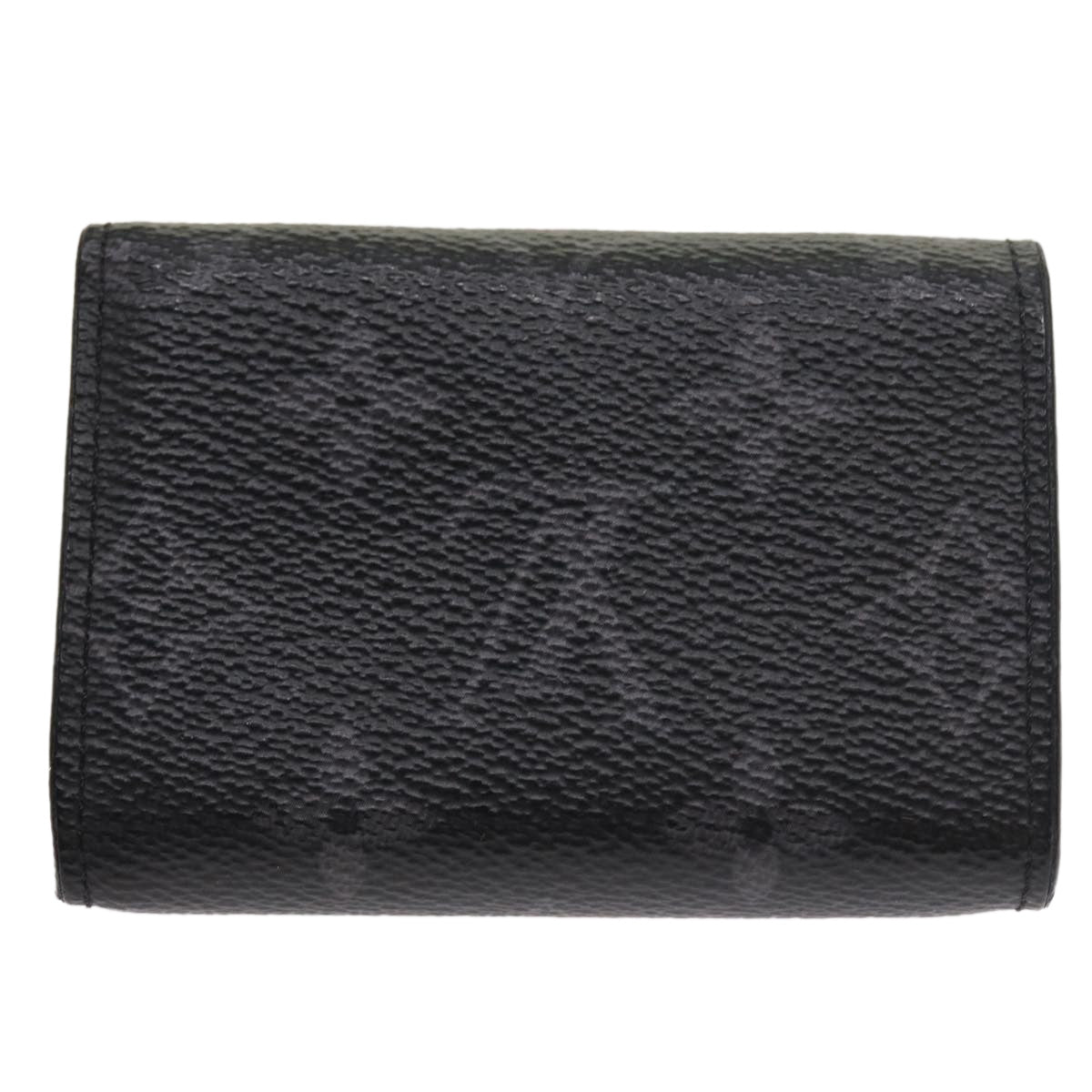 LOUIS VUITTON Monogram Eclipse Discovery Compact Wallet M67630 LV Auth 54538