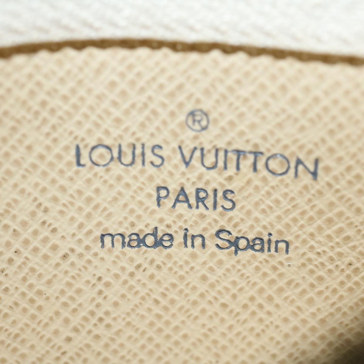 LOUIS VUITTON Damier Azur Pochette Cles Coin Purse N62659 LV Auth 54570