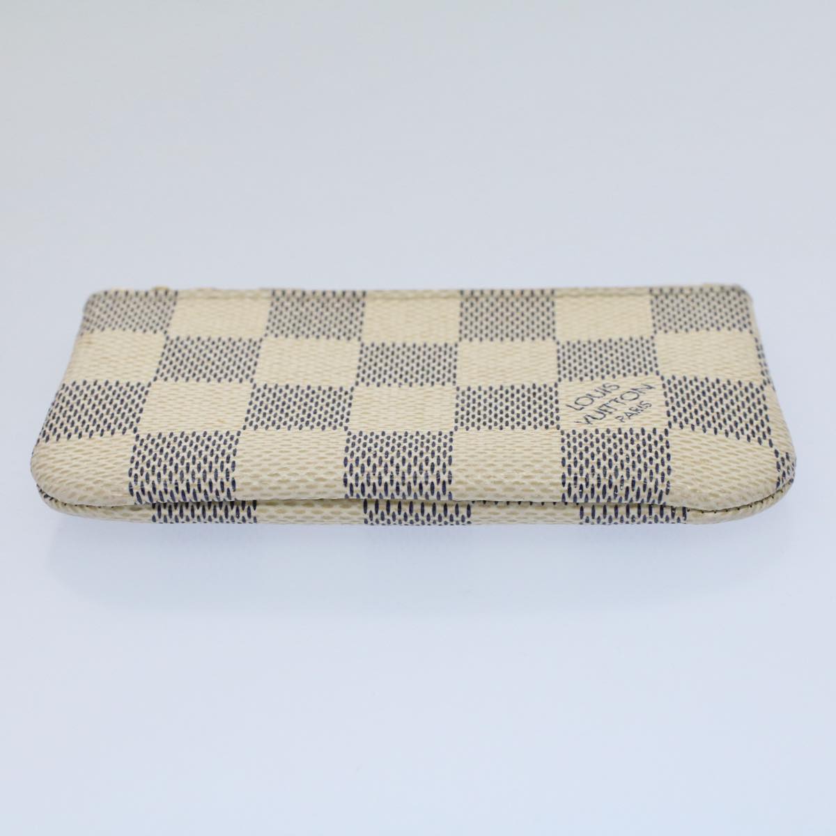 LOUIS VUITTON Damier Azur Pochette Cles Coin Purse N62659 LV Auth 54570