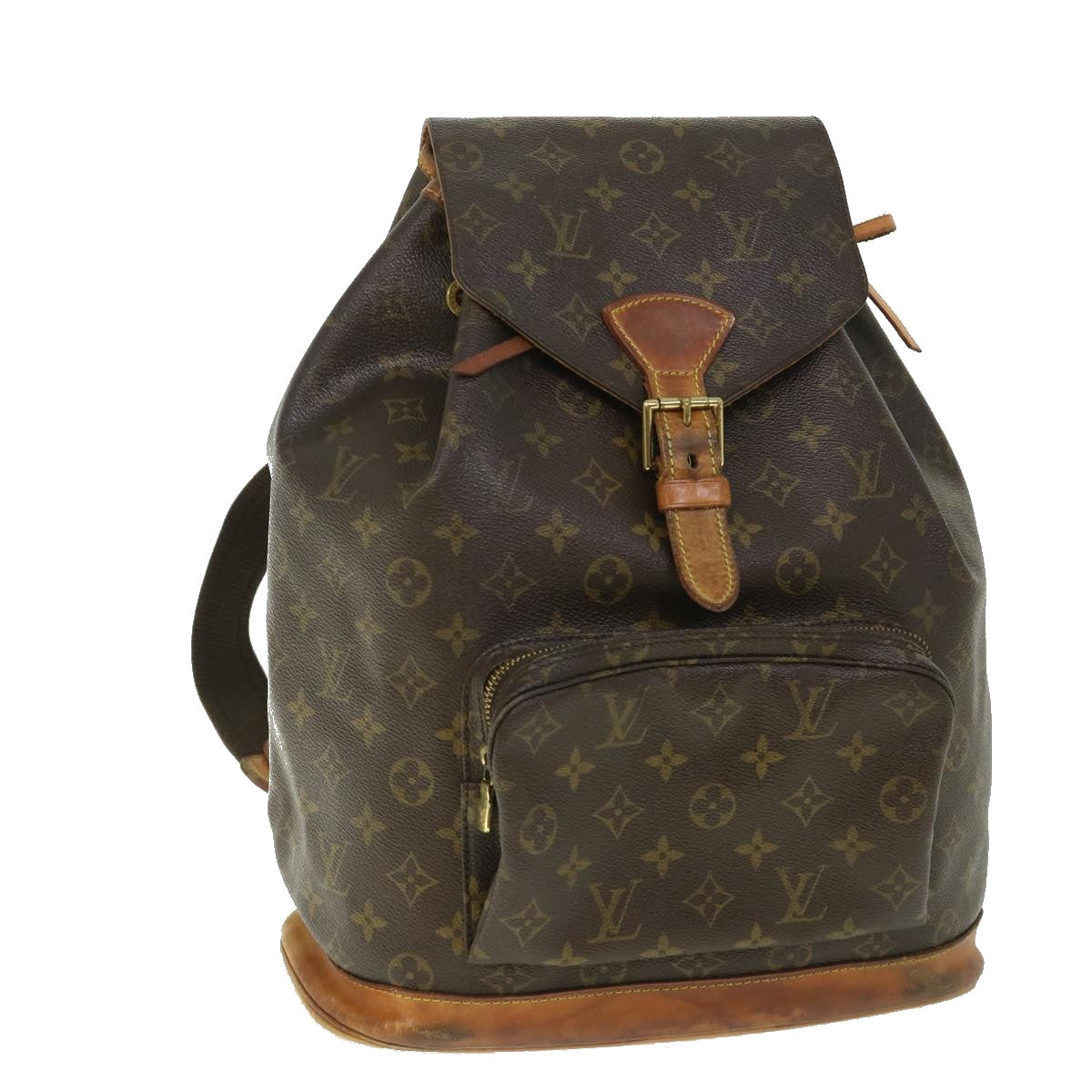 LOUIS VUITTON Monogram Montsouris GM Backpack M51135 LV Auth 54661