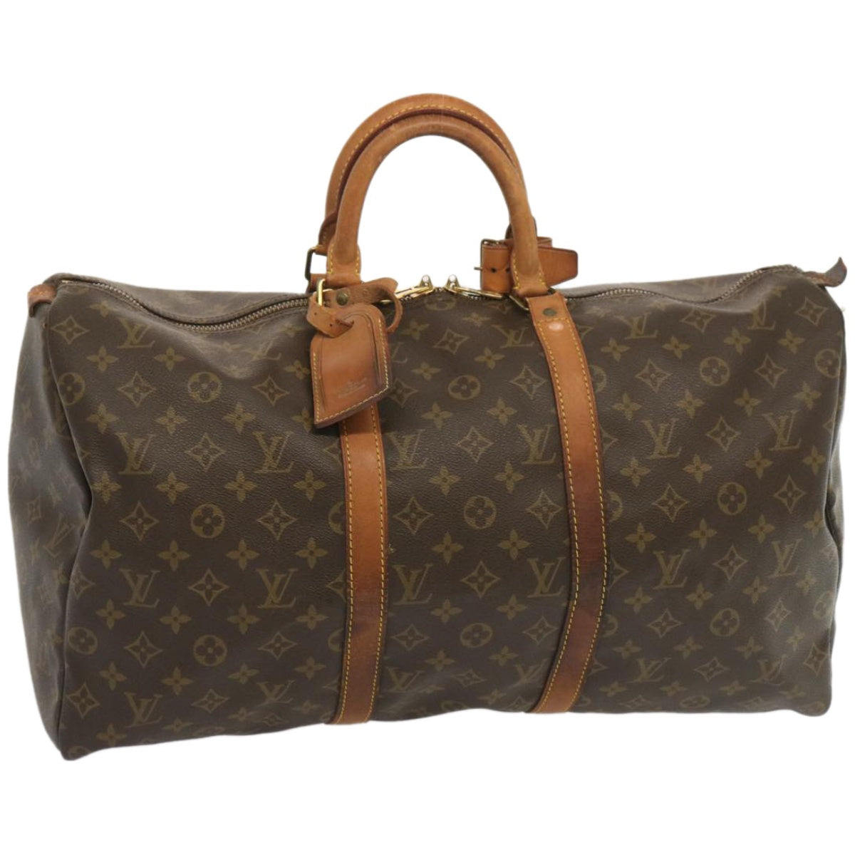 LOUIS VUITTON Monogram Keepall 50 Boston Bag M41426 LV Auth 54886