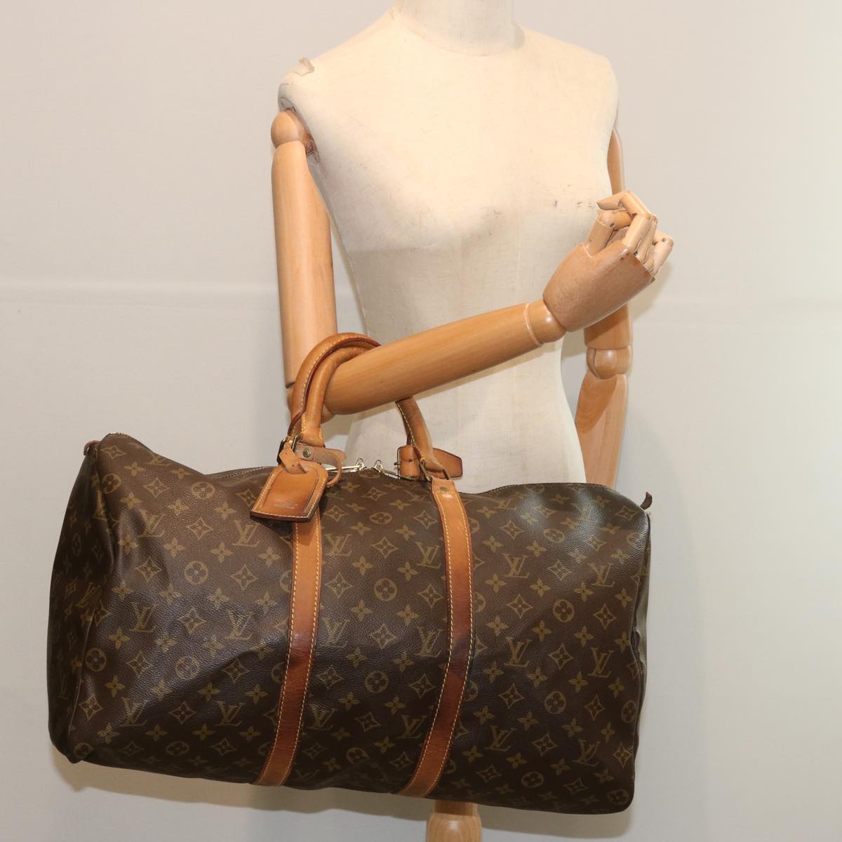 LOUIS VUITTON Monogram Keepall 50 Boston Bag M41426 LV Auth 54886