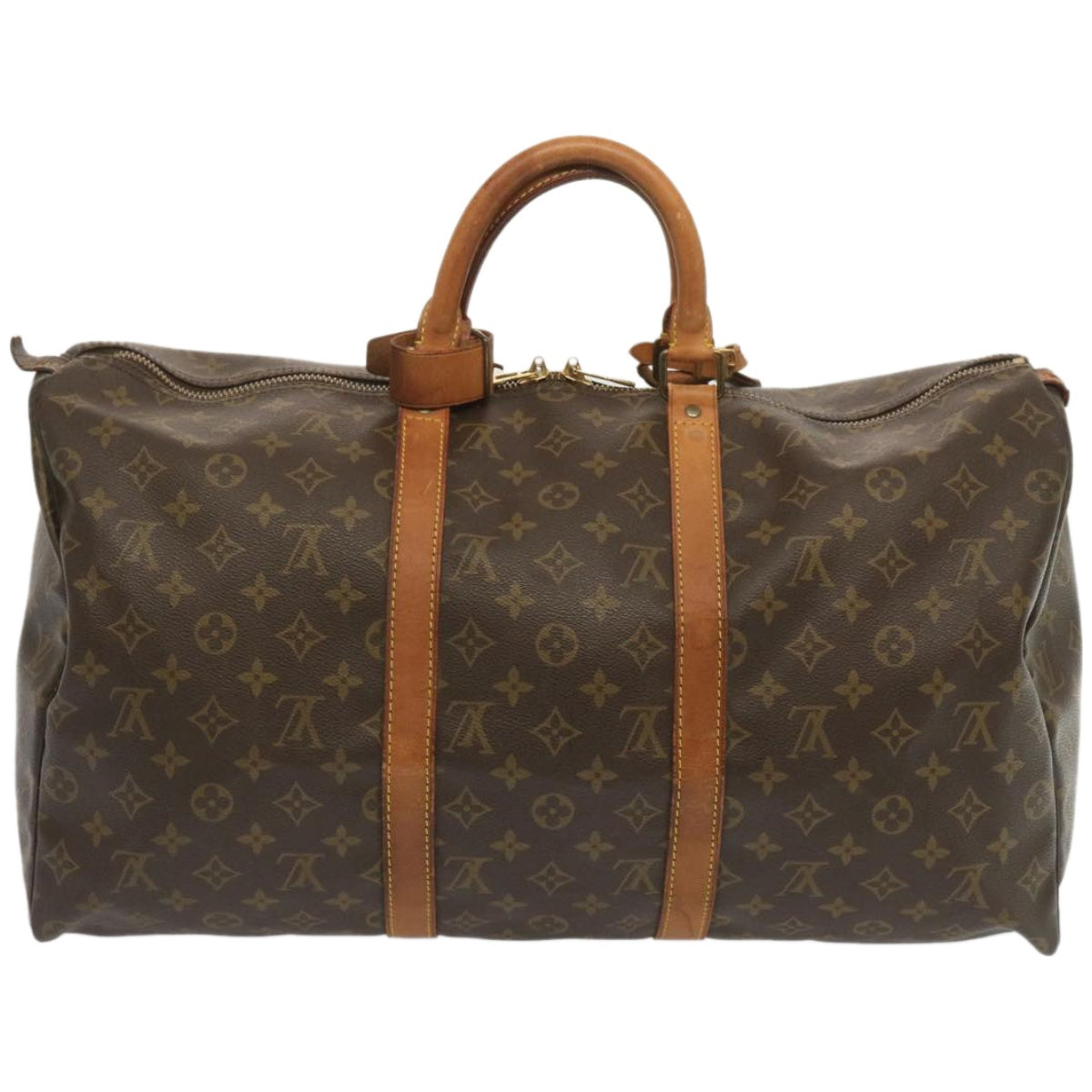 LOUIS VUITTON Monogram Keepall 50 Boston Bag M41426 LV Auth 54886