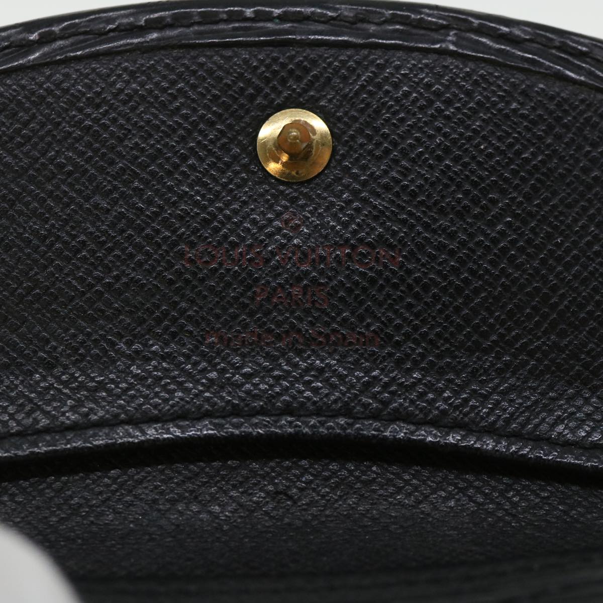 LOUIS VUITTON Epi Porte Monnaie Sample Coin Purse Black Noir M63412 Auth 55071