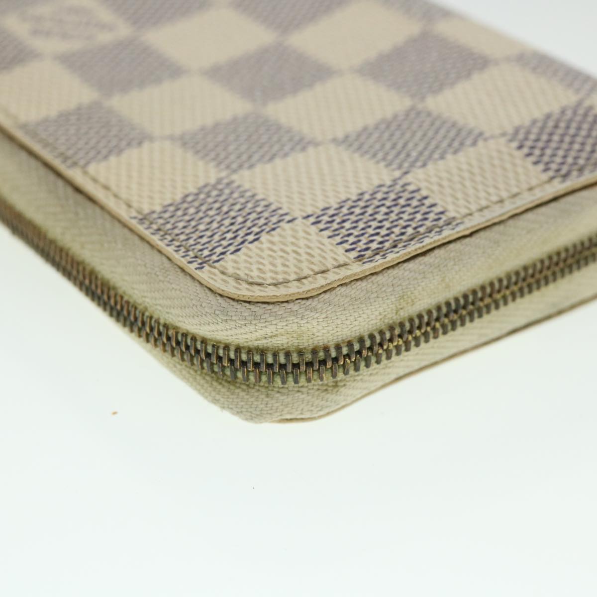 LOUIS VUITTON Damier Azur Zippy Coin Purse N60138 LV Auth 55114