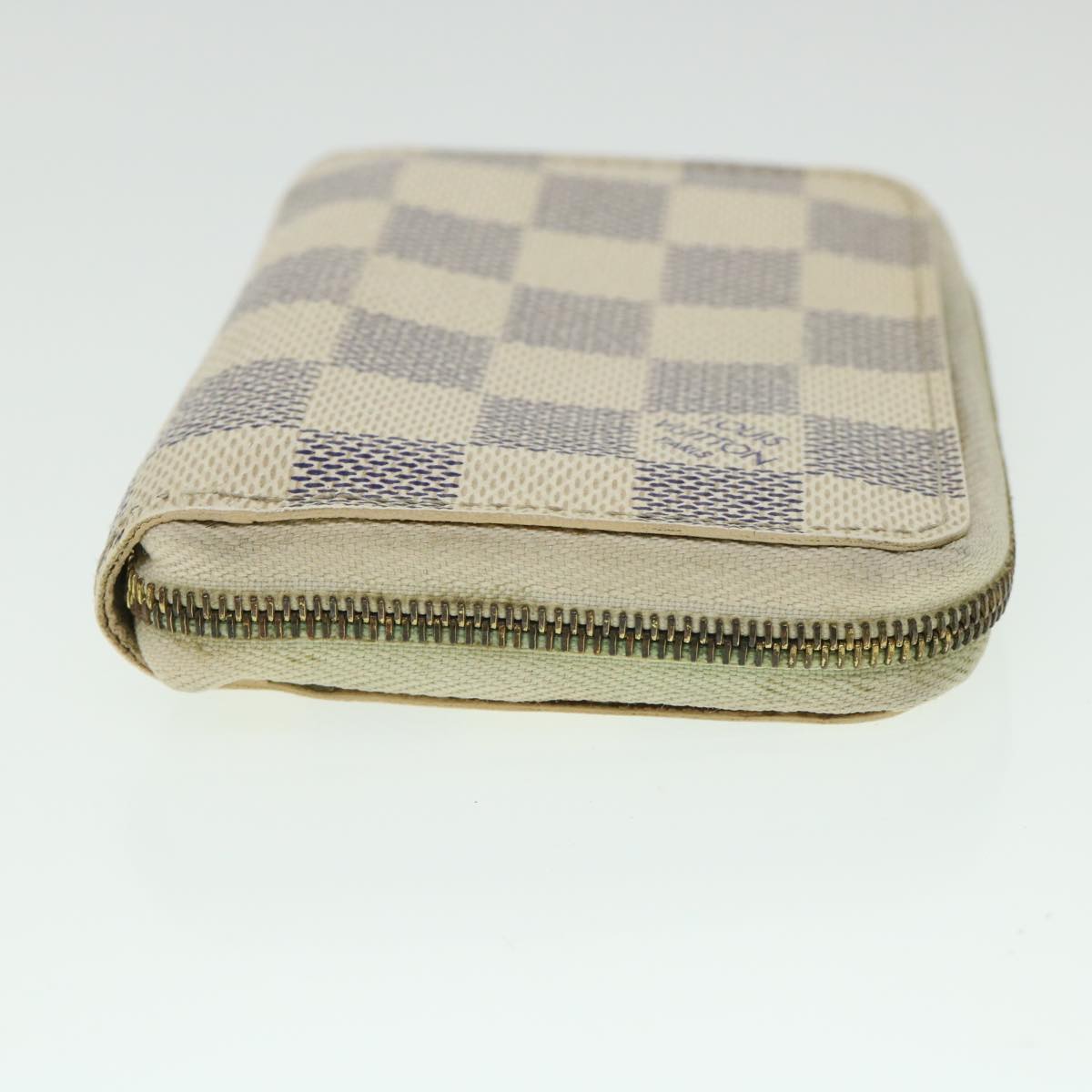 LOUIS VUITTON Damier Azur Zippy Coin Purse N60138 LV Auth 55114