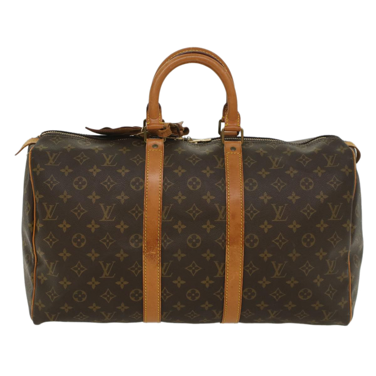 LOUIS VUITTON Monogram Keepall 45 Boston Bag M41428 LV Auth 55208