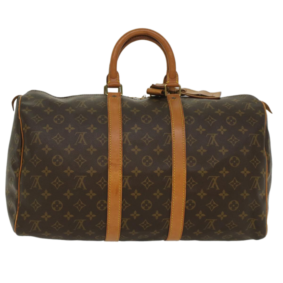 LOUIS VUITTON Monogram Keepall 45 Boston Bag M41428 LV Auth 55208