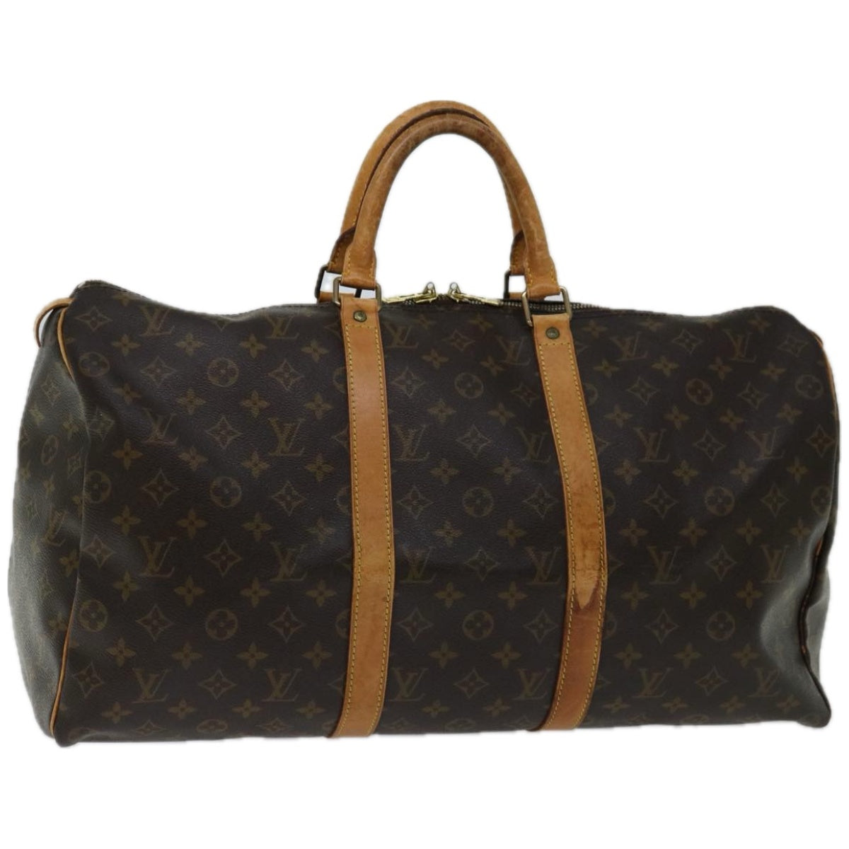 LOUIS VUITTON Monogram Keepall 50 Boston Bag M41426 LV Auth 55214