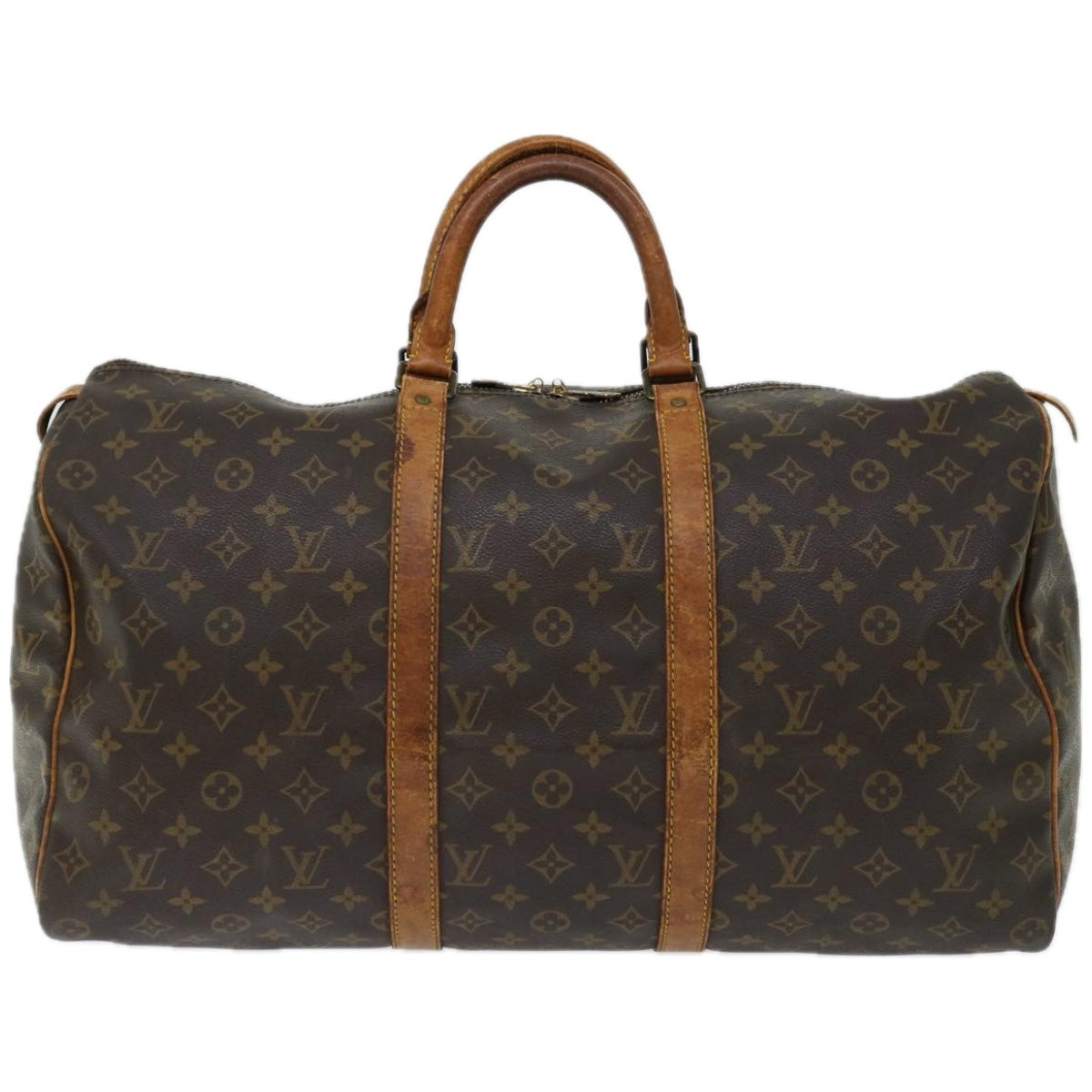 LOUIS VUITTON Monogram Keepall 50 Boston Bag M41426 LV Auth 55224