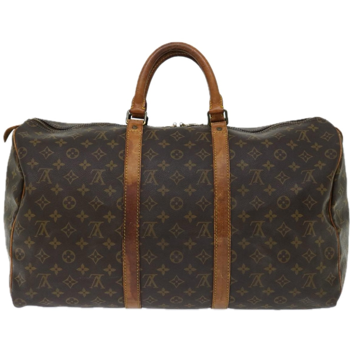 LOUIS VUITTON Monogram Keepall 50 Boston Bag M41426 LV Auth 55224