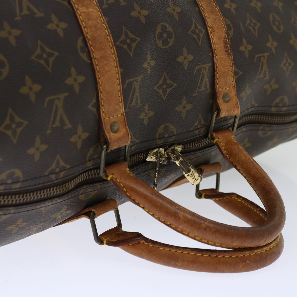 LOUIS VUITTON Monogram Keepall 50 Boston Bag M41426 LV Auth 55224