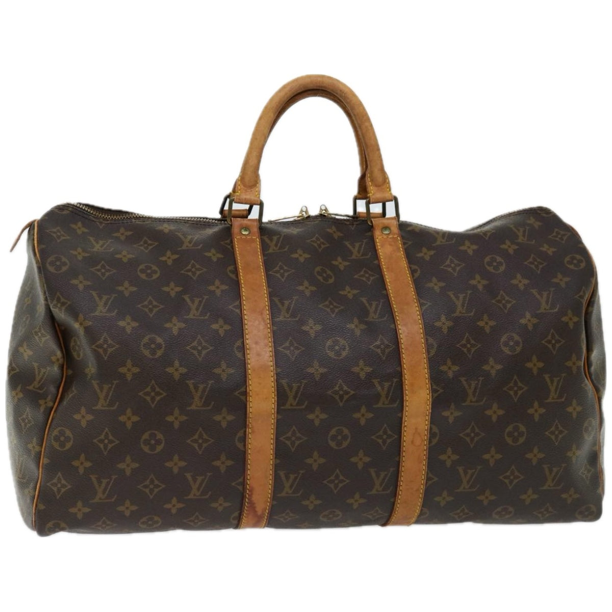 LOUIS VUITTON Monogram Keepall 50 Boston Bag M41426 LV Auth 55226