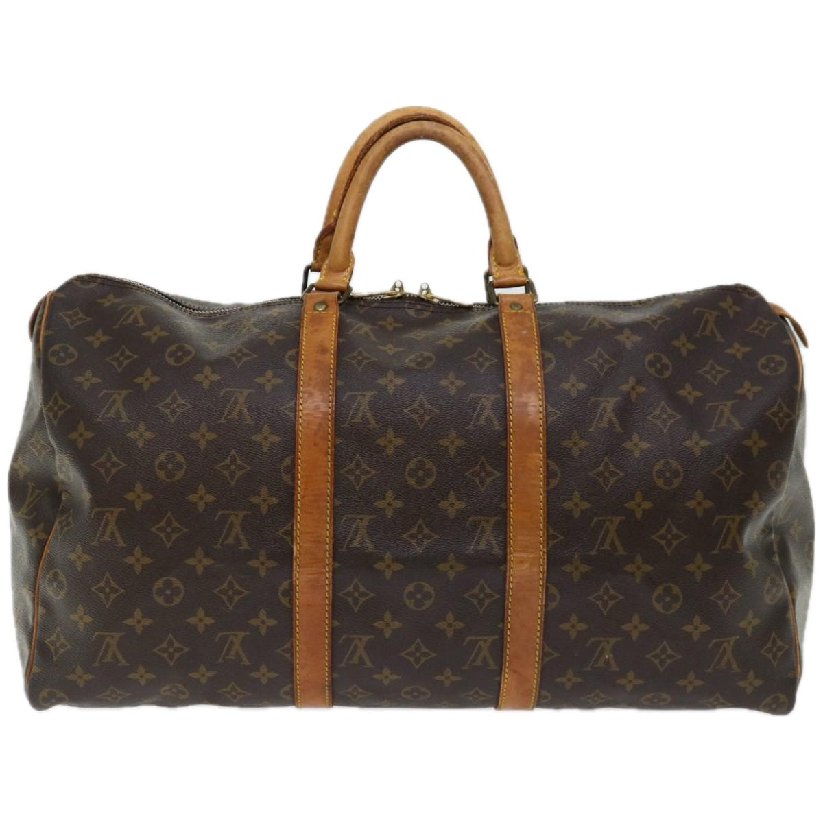 LOUIS VUITTON Monogram Keepall 50 Boston Bag M41426 LV Auth 55226