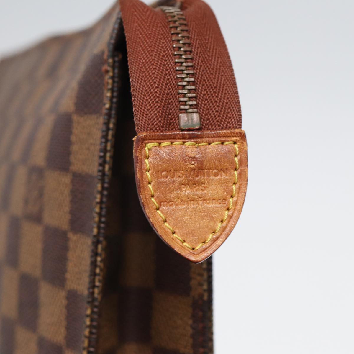 LOUIS VUITTON Damier Ebene Poche Toilette 26 Pouch N47543 LV Auth 55311