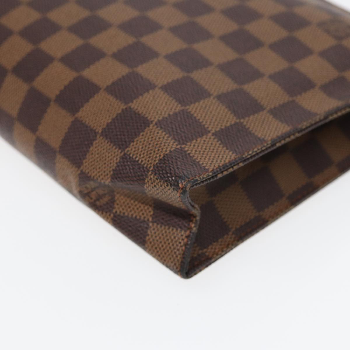 LOUIS VUITTON Damier Ebene Poche Toilette 26 Pouch N47543 LV Auth 55311