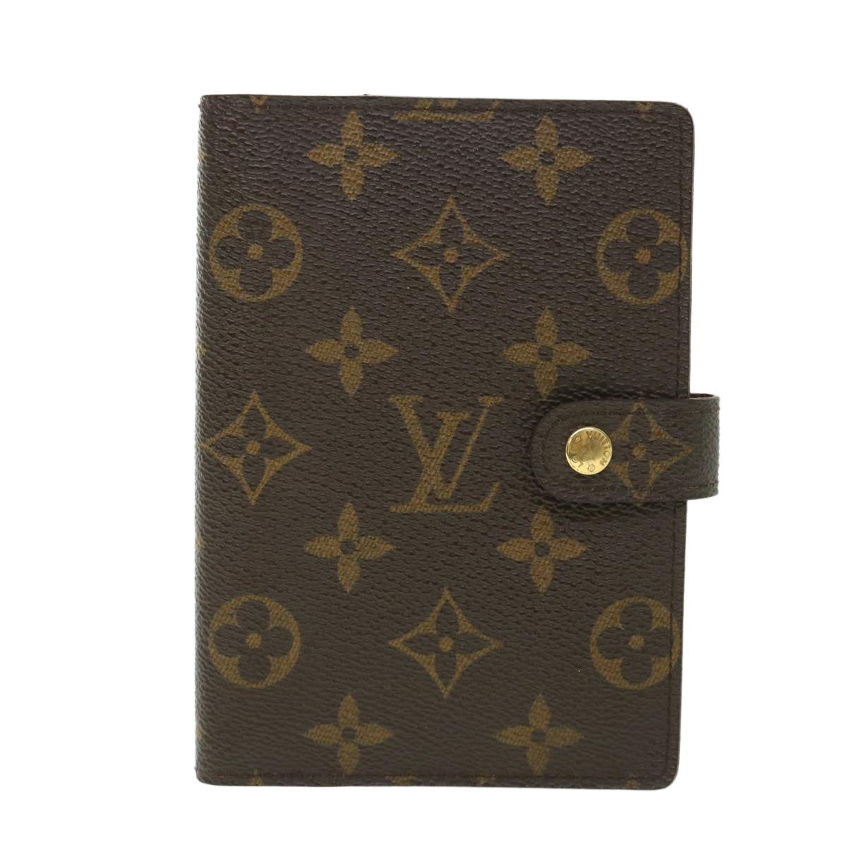 LOUIS VUITTON Monogram Agenda PM Day Planner Cover R20005 LV Auth 55468