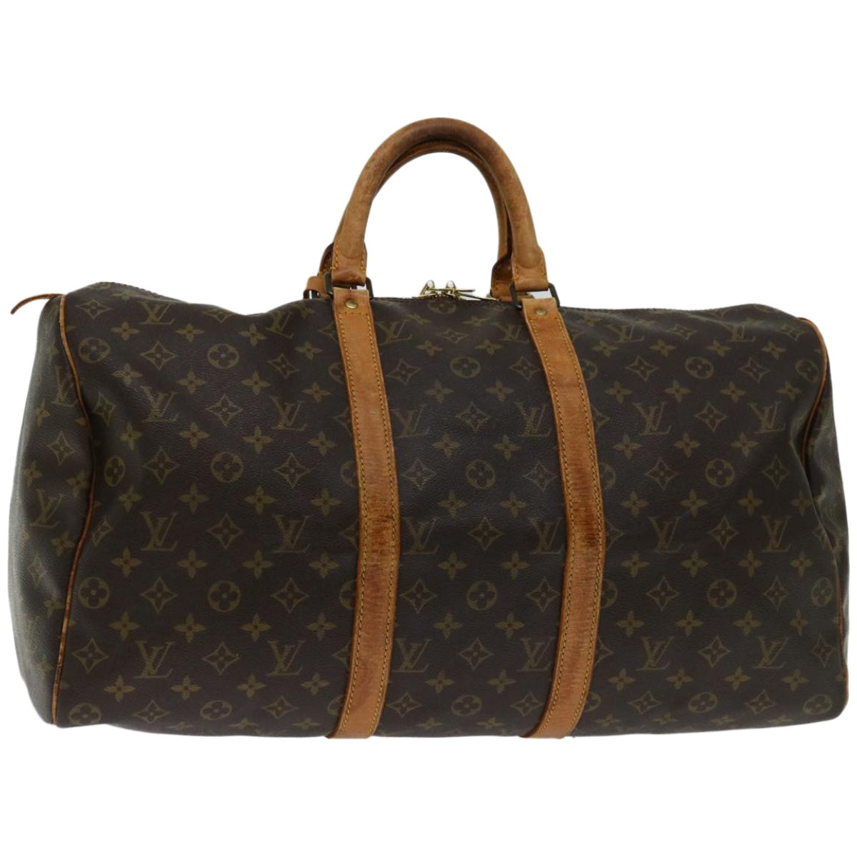 LOUIS VUITTON Monogram Keepall 50 Boston Bag M41426 LV Auth 55479