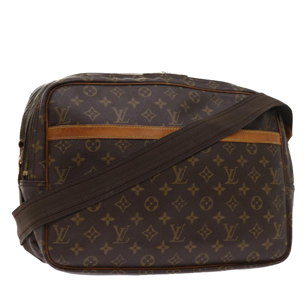 LOUIS VUITTON Monogram Reporter GM Shoulder Bag M45252 LV Auth 55480