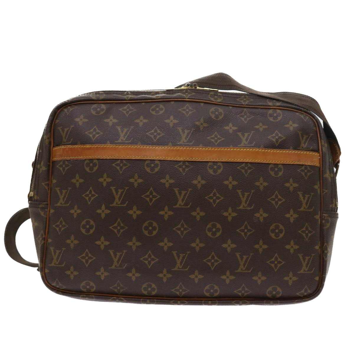 LOUIS VUITTON Monogram Reporter GM Shoulder Bag M45252 LV Auth 55480