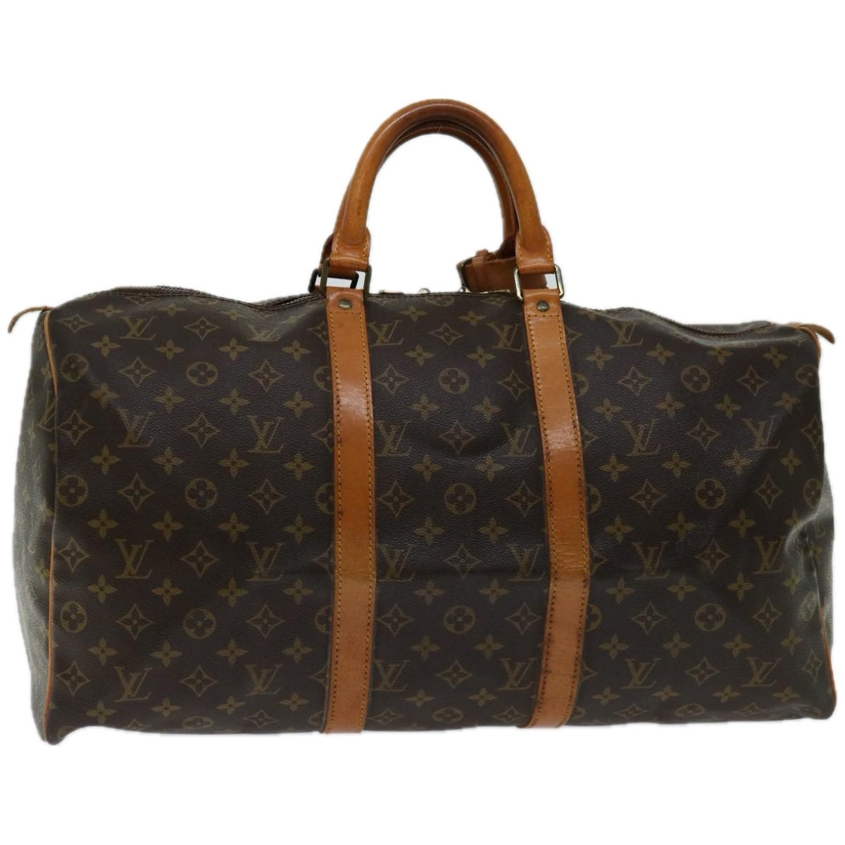 LOUIS VUITTON Monogram Keepall 50 Boston Bag M41426 LV Auth 55483