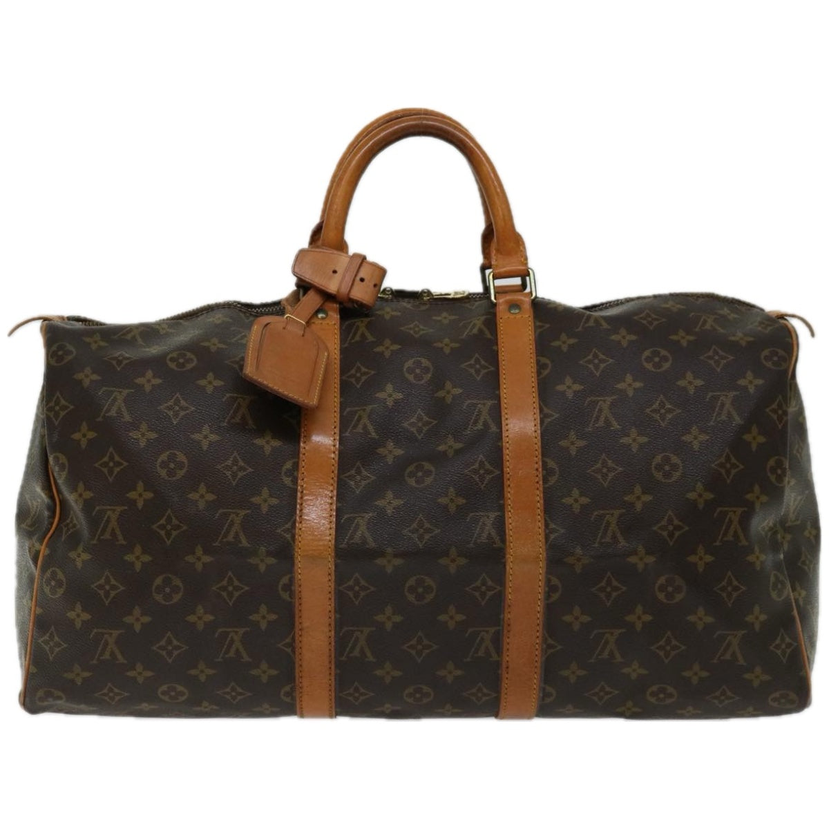 LOUIS VUITTON Monogram Keepall 50 Boston Bag M41426 LV Auth 55483