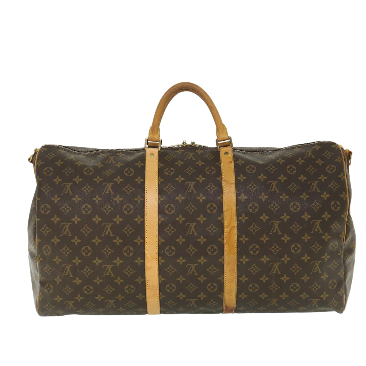 LOUIS VUITTON Monogram Keepall Bandouliere 60 Boston Bag M41412 LV Auth 55572