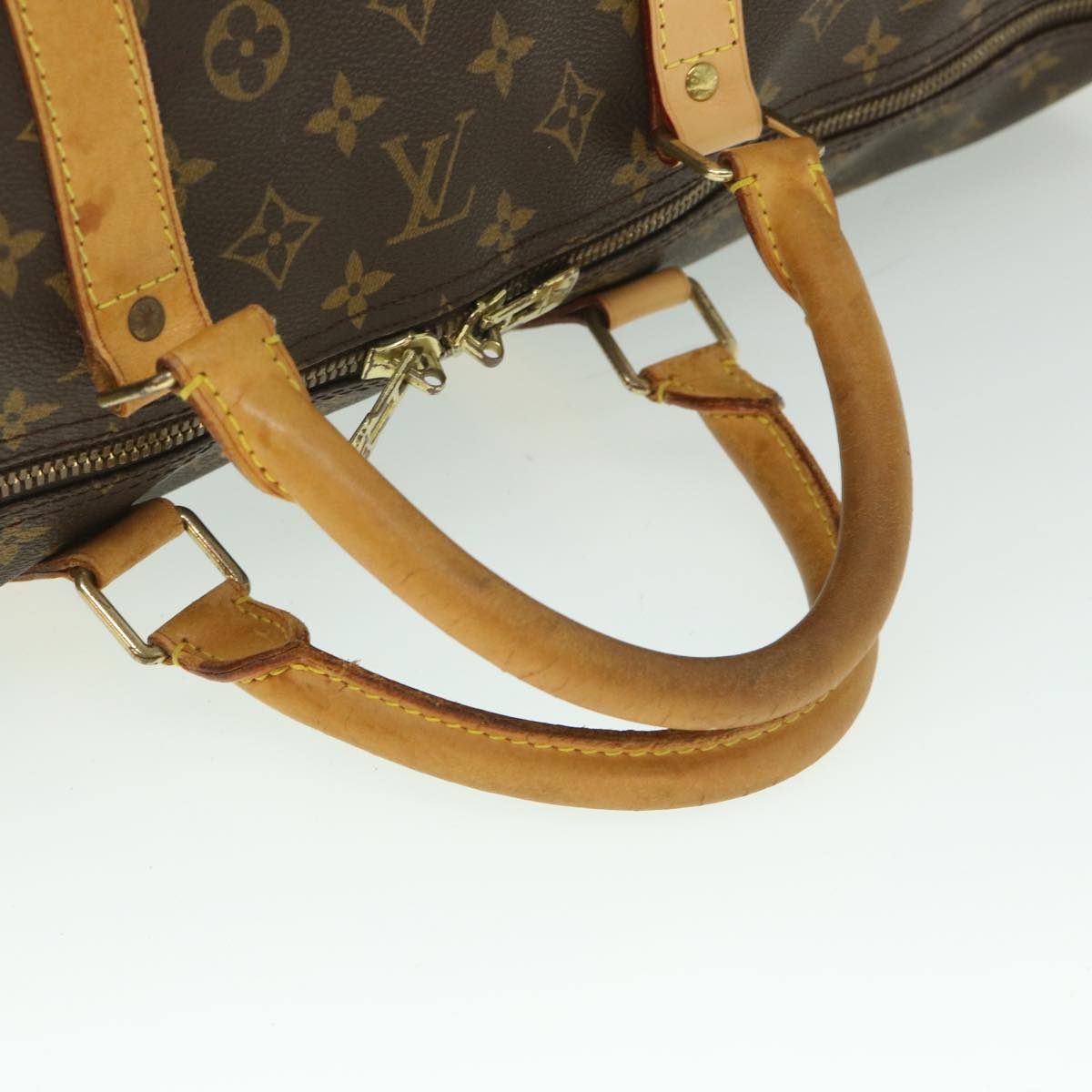 LOUIS VUITTON Monogram Keepall Bandouliere 60 Boston Bag M41412 LV Auth 55572