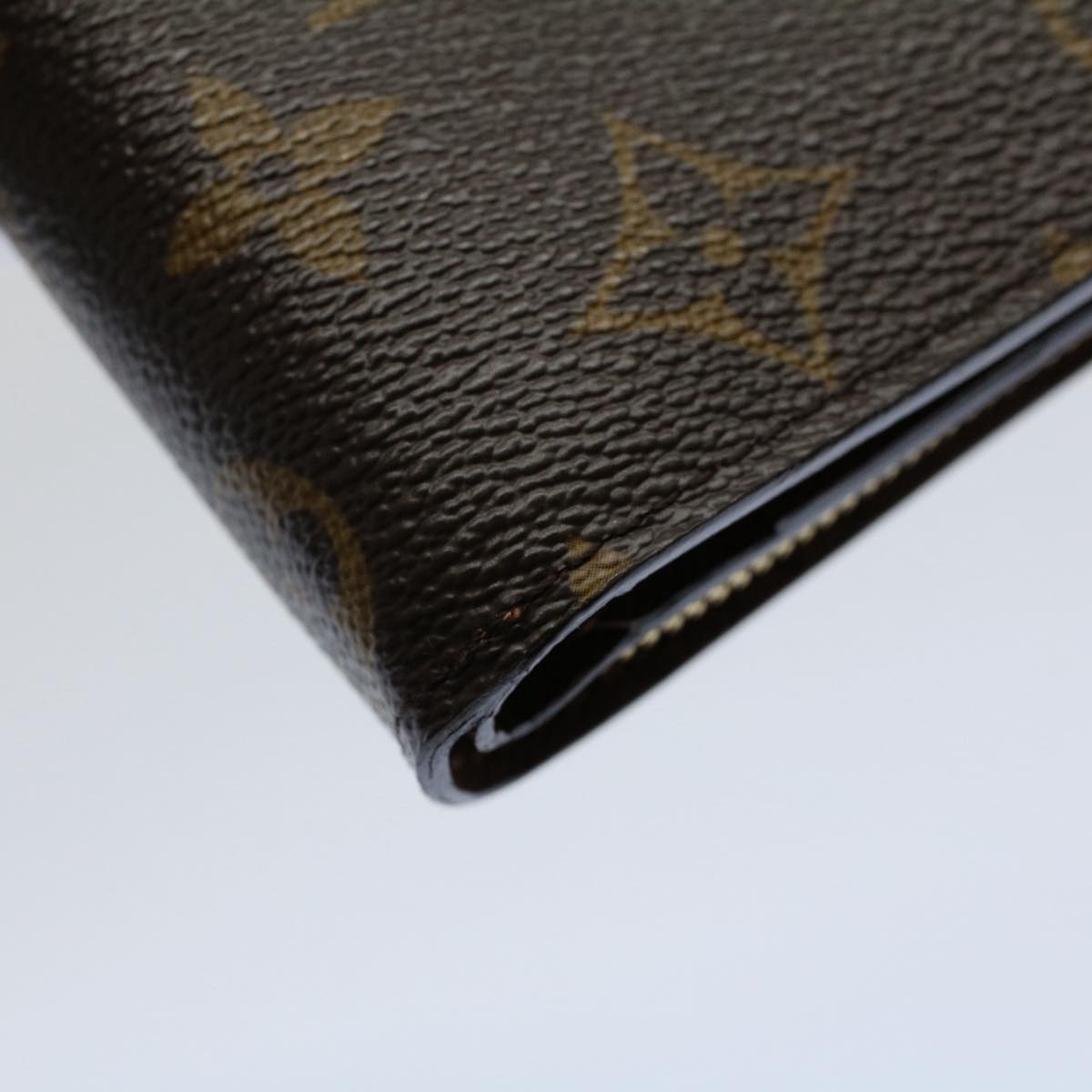 LOUIS VUITTON Monogram Compact Zip Wallet M61667 LV Auth 55620A