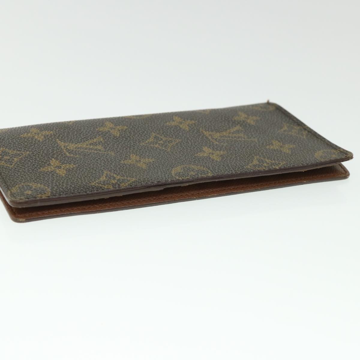 LOUIS VUITTON Monogram Porte Valeurs Cartes Credit Wallet M61823 LV Auth 55631