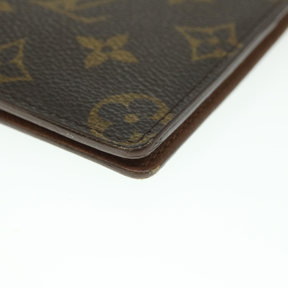 LOUIS VUITTON Monogram Porte Valeurs Cartes Credit Wallet M61823 LV Auth 55631