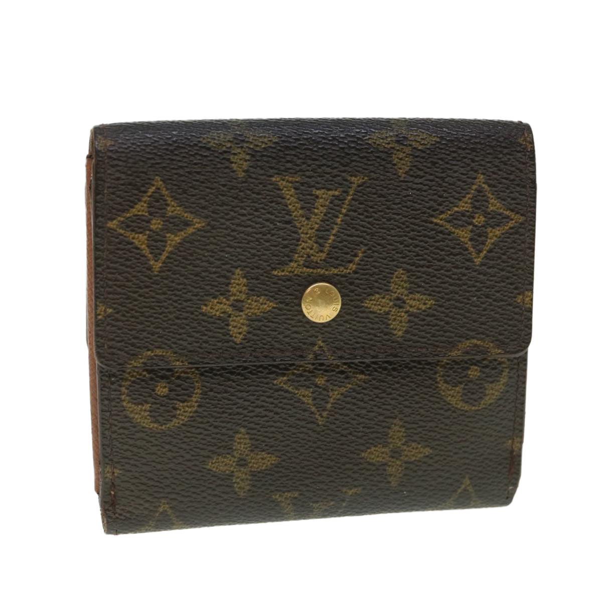 LOUIS VUITTON Monogram Porte Monnaie Bier Cartes Crdit Wallet M61652 Auth 55632