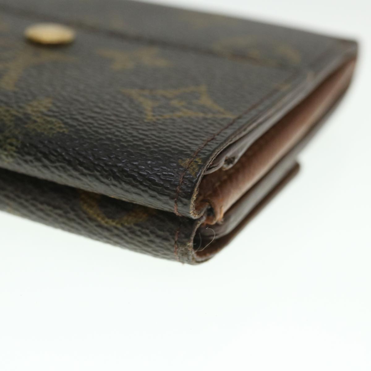 LOUIS VUITTON Monogram Porte Monnaie Bier Cartes Crdit Wallet M61652 Auth 55632