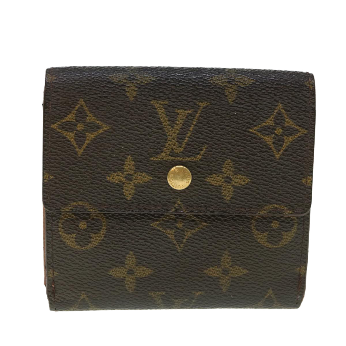 LOUIS VUITTON Monogram Porte Monnaie Bier Cartes Crdit Wallet M61652 Auth 55632