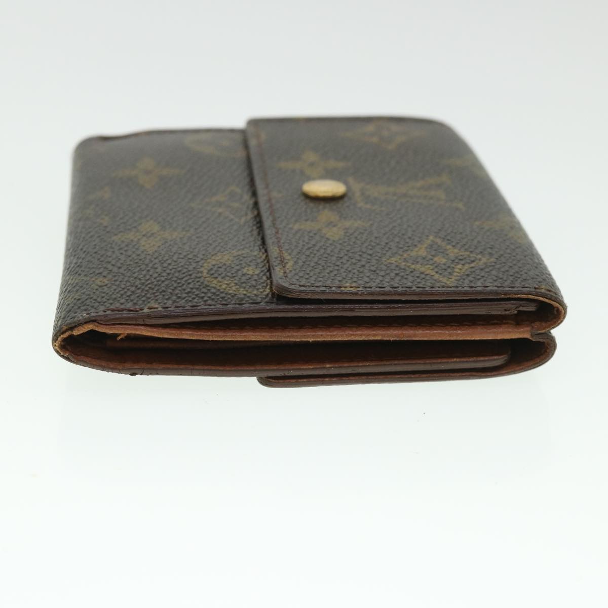 LOUIS VUITTON Monogram Porte Monnaie Bier Cartes Crdit Wallet M61652 Auth 55632