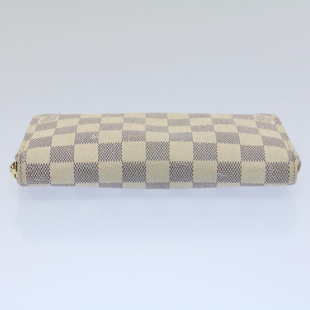 LOUIS VUITTON Damier Azur Zippy Wallet Long Wallet N63503 LV Auth 55664