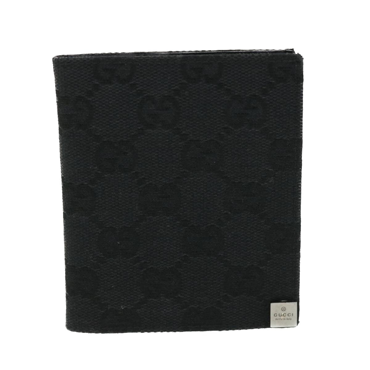 GUCCI GG Canvas Card Case Black 90634 Auth 55683