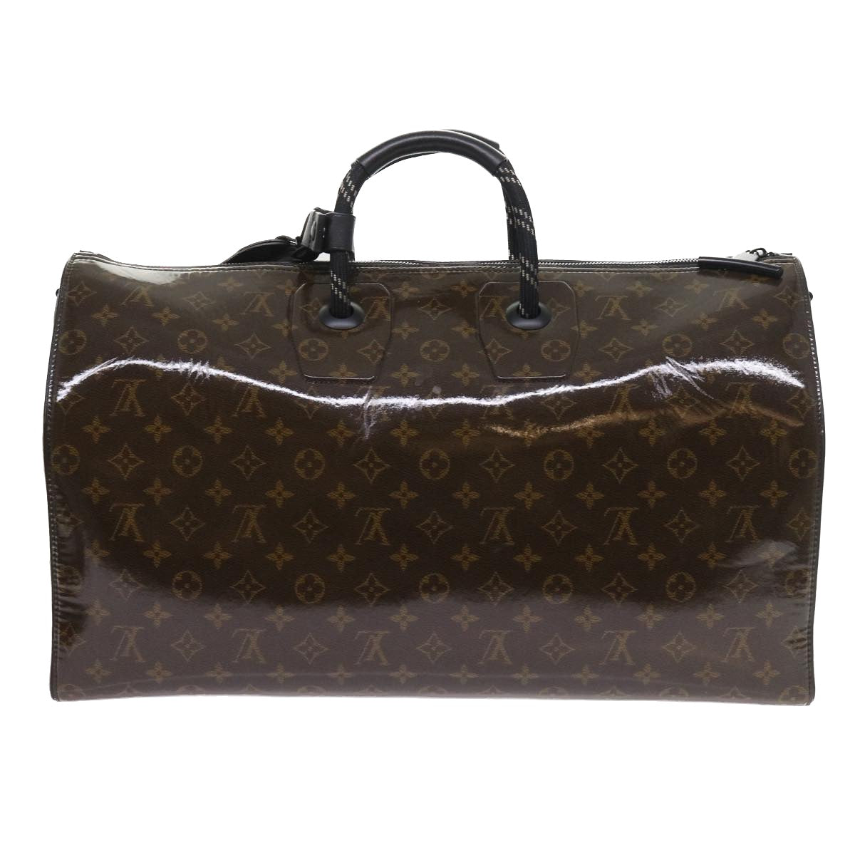 LOUIS VUITTON Monogram Glaze Keepall Bandouliere 50 Bag M43899 LV Auth 55861A