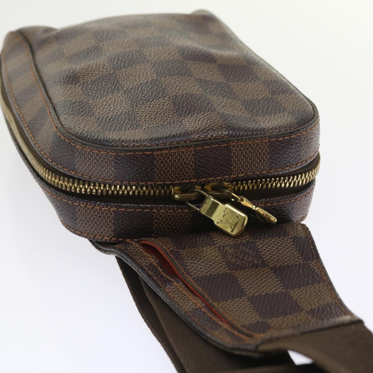 LOUIS VUITTON Damier Ebene Geronimos Shoulder Bag N51994 LV Auth 55896