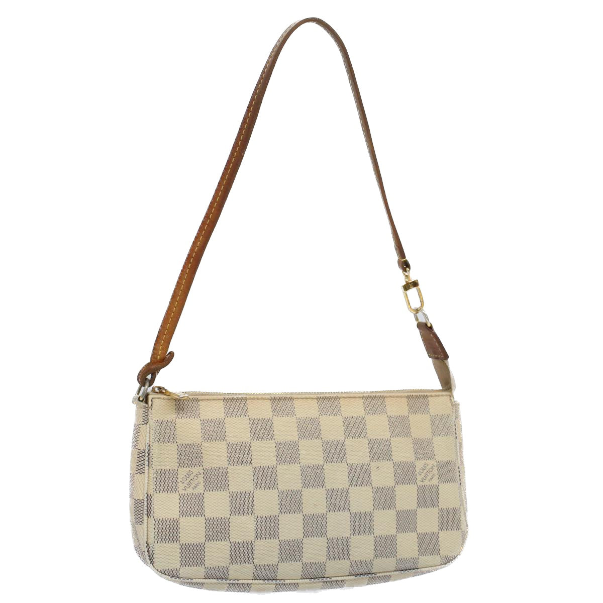 LOUIS VUITTON Damier Azur Pochette Accessoires Pouch N51986 LV Auth 55913